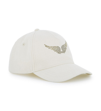 Zadig & Voltaire para niña. X60610 Gorra logotipo blanco (54), Casual, Algodón, moda infantil