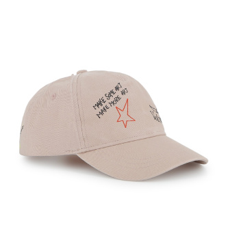 Zadig & Voltaire para niña. X60612 Gorra logotipo beige (54), Casual, Algodón, moda infantil