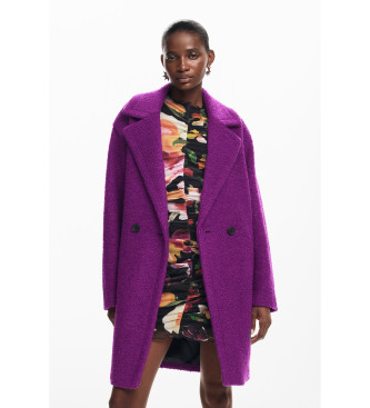 Desigual para mujer. 24WWEW50 Abrigo Amberes violeta (L), Casual, Lila, Poliéster, Desigual outlet 2024.