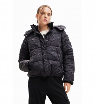 Desigual para mujer. 23WWEW72 Abrigo Calgary negro (M), Casual, Poliamida, Manga larga, Desigual outlet 2024.