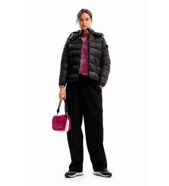 Desigual para mujer. 24WWEWBM Abrigo de plumas Drammen negro (M), Casual, Poliamida, Desigual outlet 2024.