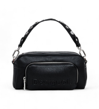 Desigual para mujer. 24WAXP33 Bolso Half Logo negro (OSFA), Casual, Poliuretano, Desigual outlet 2024.