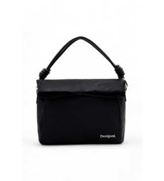 Desigual para mujer. 24SAXY03 Bolso M acolchado multiposición negro (OSFA), Casual, Poliamida, Desigual outlet 2024.