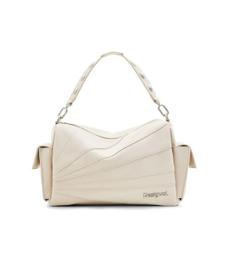 Desigual para mujer. 24SAXP75 Bolso patch texturas blanco (OSFA), Casual, Poliuretano, Desigual outlet 2024.