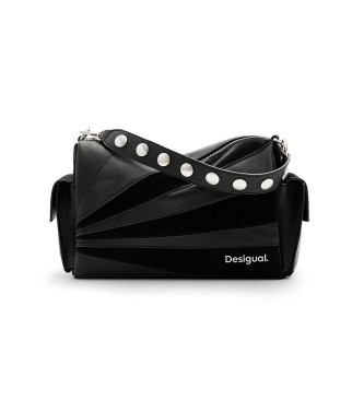 Desigual para mujer. 24SAXP75 Bolso patch texturas negro (OSFA), Casual, Poliuretano, Desigual outlet 2024.