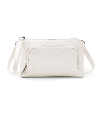Desigual para mujer. 24SAYP01 Bolso mini logo blanco roto (OSFA), Casual, Poliuretano, Desigual outlet 2024.