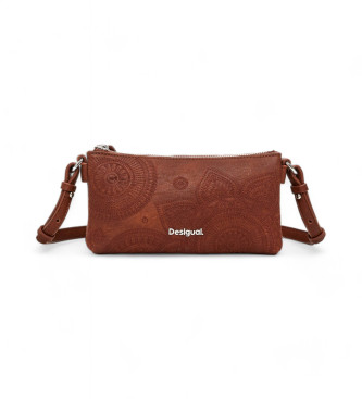 Desigual para mujer. 24WAYP20 Bolso S bordados marrón (OSFA), Casual, Poliuretano, Desigual outlet 2024.