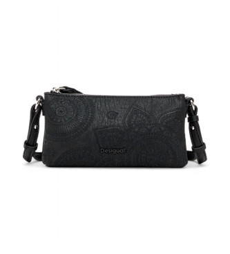 Desigual para mujer. 24WAYP20 Bolso S bordados negro (OSFA), Casual, Poliuretano, Desigual outlet 2024.