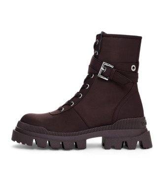 Desigual para mujer. 24WSTY01 Botas Track Utility marrón (41), 1 a 3cm, Cremallera, Casual, Desigual outlet 2024.