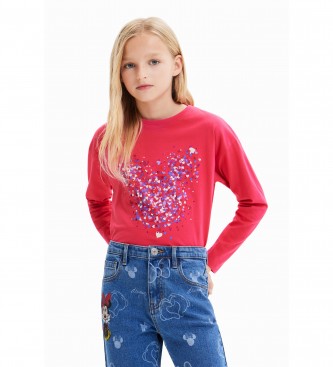 Camiseta Laurie Disney Rojo (13/14años= 164cm), Casual, Algodón, Manga larga, moda infantil, Desigual outlet 20