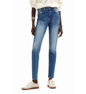 Desigual para mujer. 24SWDD81 Jeans Slim push-up azul (42), Casual, Algodón, Denim, Desigual outlet 2024.
