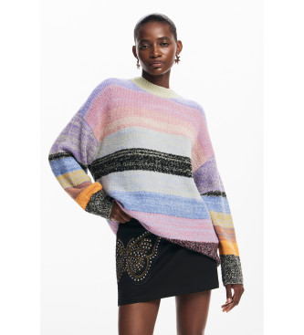 Desigual para mujer. 24WWJF28 Jersey Moncton multicolor (M), Casual, Acrílico, Desigual outlet 2024.