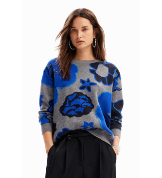 Desigual para mujer. 24WWJF32 Jersey Niagara multicolor, azul (M), Casual, Viscosa, Desigual outlet 2024.
