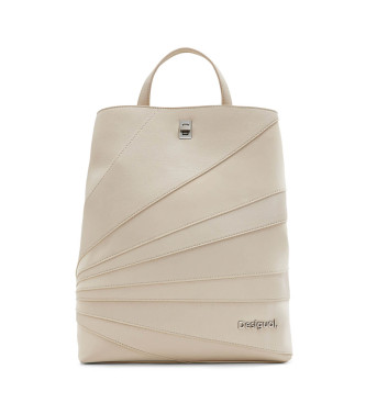Desigual para mujer. 24SAKP22 Mochila multiposición patch blanco roto (OSFA), Casual, Poliuretano, Desigual outlet 2024.