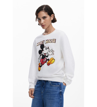 Desigualvoor vrouwen. 25SWSK45 Sweatshirt Avery Mickey Mouse wit (S), Casual, Katoen