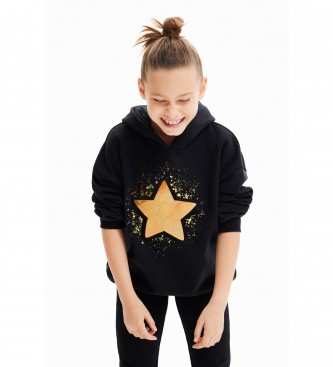 Desigual para niña. 23WGSK02 Sudadera Imorge negro (XL), Casual, Algodón, Manga larga, moda infantil, Desigual outlet 2024.