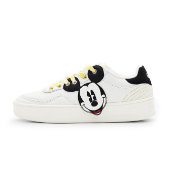 Desigual para mujer. 24SSKP16 Zapatillas retro Mickey Mouse blanco (41), 3 a 5cm, Cordones, Casual, Desigual outlet 2024.