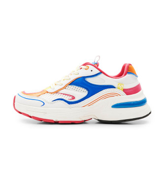 Desigual para mujer. 24SSKP07 Zapatillas runner patch blanco -Altura cuña 6,5cm- (37), 5 a 8cm, Cordones, Casual, Desigual outlet 2024.