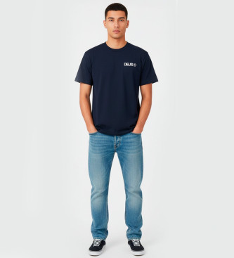 Deus Ex Machina para hombre. DMF251271C Camiseta Beams marino (S), Casual, Algodón, Manga corta