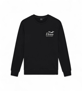 Deus Ex Machina para hombre. DMF258305 Camiseta Cuckoo Crew negro (XL), Casual, Algodón, Manga larga