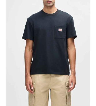 Deus Ex Machina para hombre. D261MTS347 Camiseta Parts & Service Pocket negro (L), Casual, Algodón, Manga corta