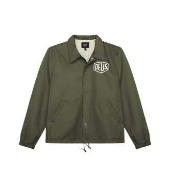 Deus Ex Machina para hombre. DMW46821S Chaqueta Harajuku Coach verde (S), Casual, Sostenible, Nylon reciclado