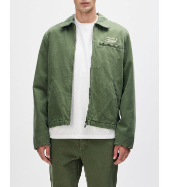 Deus Ex Machina para hombre. DMF256453 Chaqueta Workwear Overdye verde (M), Casual, Algodón