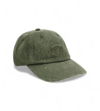 Deus Ex Machina para hombre. DMF257382 Gorra Shield Garment Dyed Dad verde (OSFA), Casual, Algodón