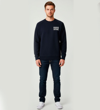 Deus Ex Machina para hombre. DMF258257 Sudadera Flecks marino (S), Casual, Algodón