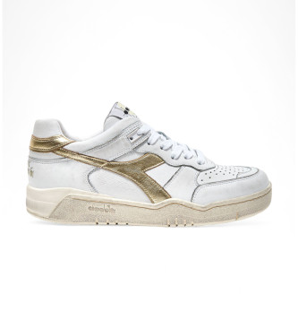 Diadora para mujer. 201181321 Zapatillas de Piel B.560 Laminated blanco (40), Plano, Cordones, Casual, Diadora outlet 2024.