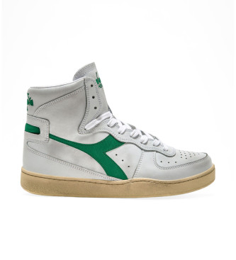 Diadora unisex. 201158569 Zapatillas de Piel Mi Basket Used blanco (46), Plano, Cordones, Casual, Diadora outlet 2024.