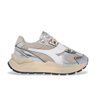 Diadora para mujer. 201182210 Zapatillas de Piel Mercury Elite Cobra Used beige (36), 3 a 5cm, Cordones, Casual