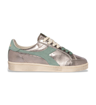Diadora para mulher. 201182227 Prestige Metal Leather Sneakers multicolorido (38), Couro, Plano, Cordão, Casual