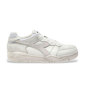 Diadora para homem. 201182032 Sapatilhas de couro B560 Usado branco (41), Plano, Cordão, Casual