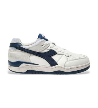 Diadora para homem. 201182032 Sapatilhas de couro B560 Usado branco (41), Plano, Cordão, Casual