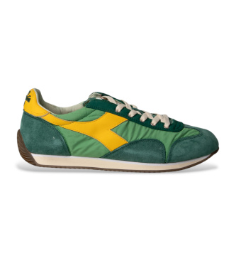 Diadora para hombre. 201182806 Zapatillas de Piel Equipe Vela Sw verde (40.5), Plano, Cordones, Casual