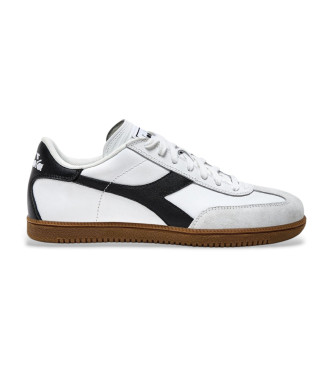 Diadora para mujer. 501181246 Zapatillas de Piel Trainer blanco (41), Plano, Cordones, Casual