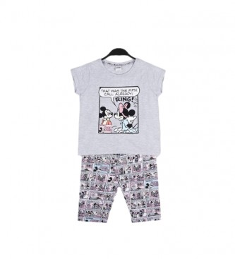 Disney para niños. Pijama Mickey Comic gris Disney