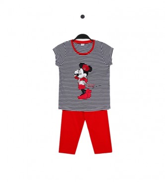 Disney para criança. Minnie Sailor pijama marinho, vermelho Disney