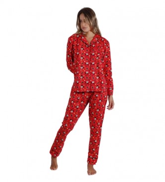 Disney para mujer. Pijama Mickey Christmas rojo Disney