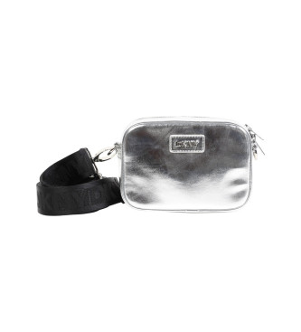 DKNY para niña. D62349 Bolso de mano plateado (OSFA), Plata, Casual, Sintético, moda infantil
