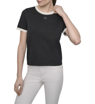 Dkny Para Mujer. DJ5R0710 Camiseta Color Negro (M), Casual, AlgodóN, Manga Corta-image