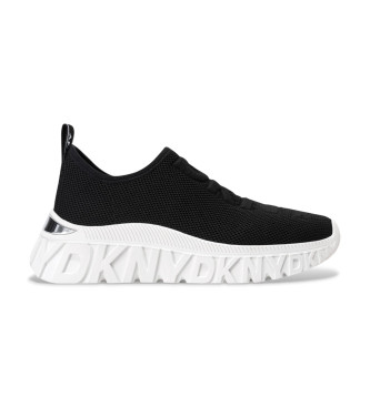 DKNY para mujer. K3569334 Zapatillas Lillie negro (40), Plano, Cordones, Casual