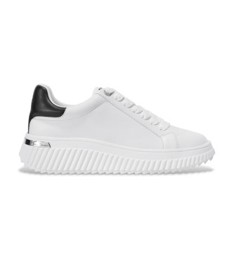 DKNY para mujer. K3522858 Zapatillas Lobeco blanco (40), 3 a 5cm, Cordones, Casual
