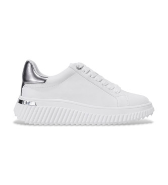 DKNY para mujer. K3599368 Zapatillas Lobeco blanco (41), 3 a 5cm, Cordones, Casual