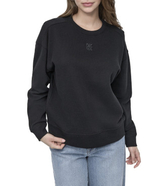DKNY para mujer. DJ4T1344 Sudadera Marinera negro (XS), Casual, Algodón