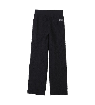 Pantalón ancho negro (8años= 126cm), Casual, Algodón, moda infantil