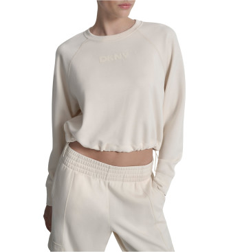 DKNY para mujer. DP5T1114 Sudadera Scuba beige (S), Casual, Poliéster