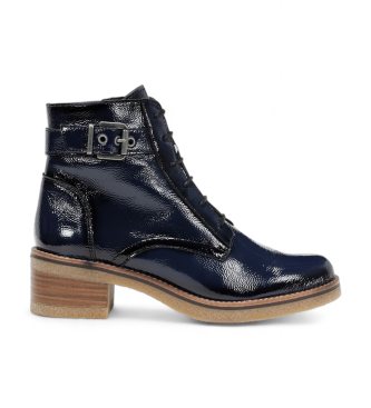 Dorking by Fluchos para mujer. D8686-NA Botines de Piel Lucero D8686 marino (38), 3 a 5cm, Cremallera, Casual, Charol, Dorking by Fluchos ou