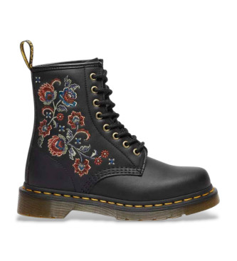 Dr Martens para mujer. 41954001 Botas de piel 1460 Vonda TF negro (36), Plano, Cordones, Casual, Floral